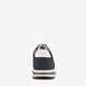 Heren sneakers blauw wit
