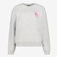 Dames sweater met backprint grijs