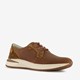 Leren heren sneakers cognac