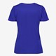 Dames T-shirt met tekstopdruk kobalt blauw