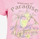 Dames T-shirt met cocktail roze