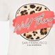 Dames T-shirt met luipaardprint wit
