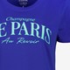 Dames T-shirt met tekstopdruk kobalt blauw