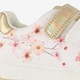 Meisjes sneakers wit met bloemen