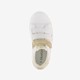 Meisjes sneakers wit met bloemen