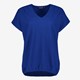 TwoDay dames T-shirt met structuur kobalt blauw