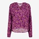 Dames blouse met paisley print paars