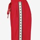 Wide leg broek met bies en sterren rood