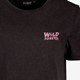 Dames T-shirt acid wash zwart met backprint