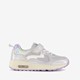 Meisjes sneakers metallic zilver paars