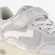 Meisjes sneakers metallic zilver paars