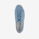 Suede dames sneakers lichtblauw