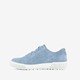 Suede dames sneakers lichtblauw