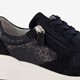 Suede dames sneakers blauw