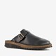 Leren heren pantoffels zwart