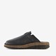 Leren heren pantoffels zwart