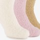 3 paar fluffy dames huissokken
