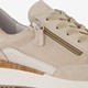 Suede dames sneakers beige