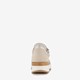 Suede dames sneakers beige