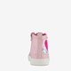 Hoge meisjes sneakers roze met pailletten