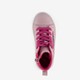 Hoge meisjes sneakers roze met pailletten
