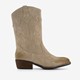 Suède meisjes western laarzen beige