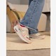 Meisjes sneakers beige met airzool