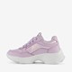 Meisjes dad sneakers paars metallic