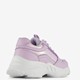 Meisjes dad sneakers paars metallic