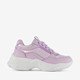 Meisjes dad sneakers paars metallic