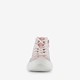Hoge meisjes sneakers roze met hartjes