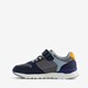 Jongens sneakers blauw met oranje details