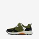 Jongens sneakers groen met oranje details