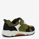 Jongens sneakers groen met oranje details