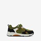 Jongens sneakers groen met oranje details