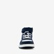 Hoge jongens sneakers blauw/wit
