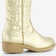 Meisjes western boots goudkleurig