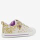 Meisjes sneakers wit met glitters
