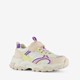 Meisjes dad sneakers beige/pastel