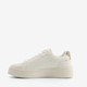 Dames sneakers wit met panterprint