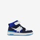 Hoge jongens sneakers blauw met ster