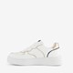 Dames sneakers wit met gouden details