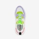 Dames dad sneakers wit neon accenten