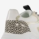 Dames dad sneakers wit met dierenprint