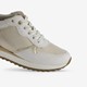Dames sneakers wit met gouden details