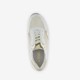 Dames sneakers wit met gouden details