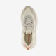 Dames dad sneakers beige met glitters