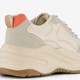 Dames dad sneakers beige met glitters