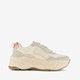 Dames dad sneakers beige met glitters