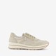 Leren dames sneakers beige